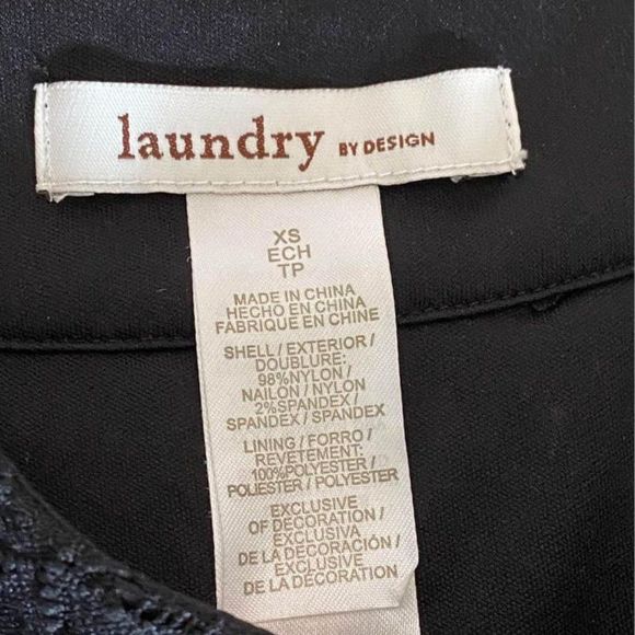 Laundry by Design Black Lace Dress- XS - Picture 6 of 7